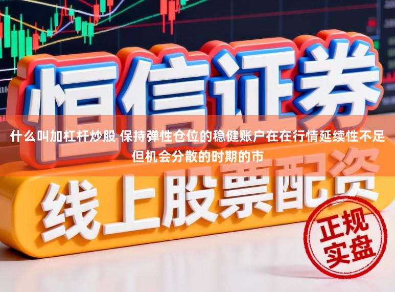 什么叫加杠杆炒股 保持弹性仓位的稳健账户在在行情延续性不足但机会分散的时期的市
